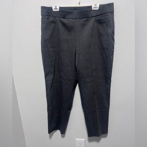 Alfred Dunner Dark Gray Plus Size Cropped Pants Size 16P